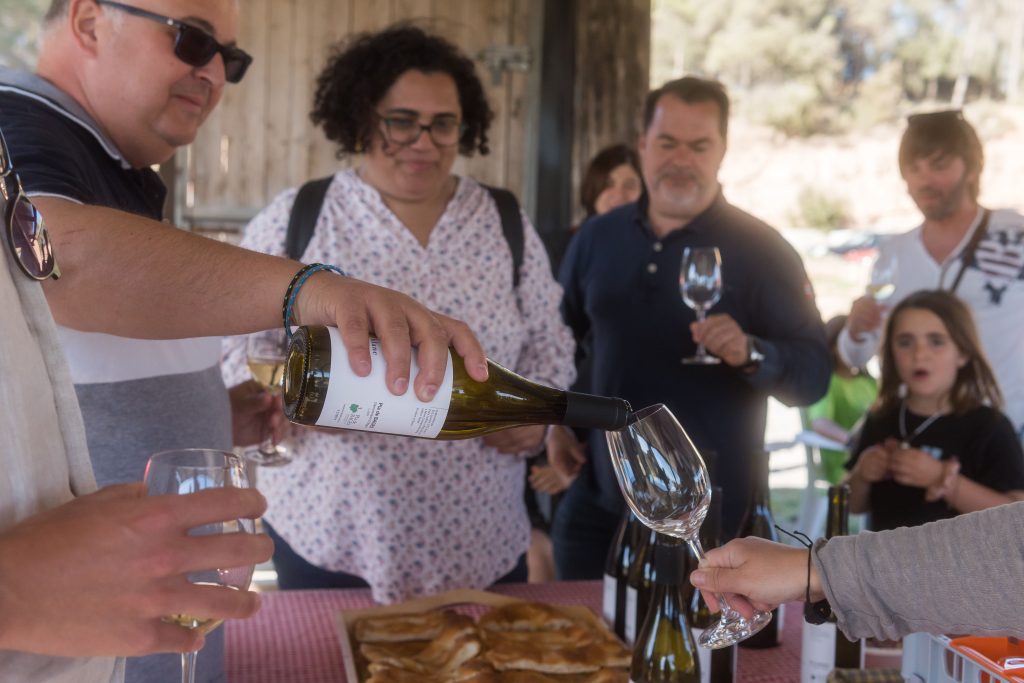 gent a la cometa prenent vins jaia